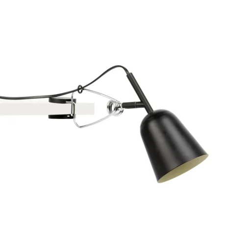 Klemlamp Studio, zwart/crème