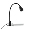Klem-tafellamp Andres, flexibele hals, zwart