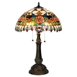 Kleurrijke tafellamp Maja in Tiffany-design