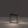KLEWE LED lamp op zonne-energie RADIA GROUND, antraciet, 25 cm aluminium IP65
