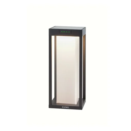KLEWE LED lamp op zonne-energie RADIA MINI MOON, antraciet, 35 cm, IP65