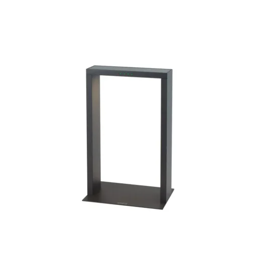 KLEWE LED lamp op zonne-energie AXIS MINI, antraciet, 40 cm, aluminium, IP65