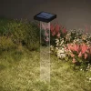 KLEWE LED lamp op zonne-energie Scotty, helder/antraciet, 60 cm, IP65