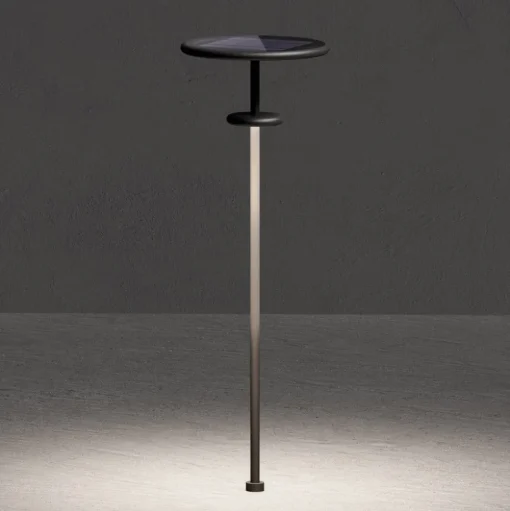 KLEWE LED lamp op zonne-energie PLANET B antraciet 160 cm grondspies IP65