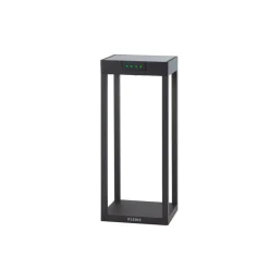 KLEWE LED lamp op zonne-energie RADIA MINI, antraciet, 35 cm, aluminium, IP65