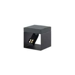 KLEWE LED tuinspot op zonne-energie Alea antraciet 15 x 15cm IP65