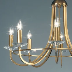 KOLARZ Imperial kroonluchter, messing, 8-lamps