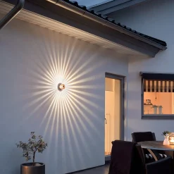 Koperkleurige LED-buitenwandlamp Monza