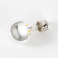 Kopspiegellamp A60, E27 3,5W, 2700K zilver