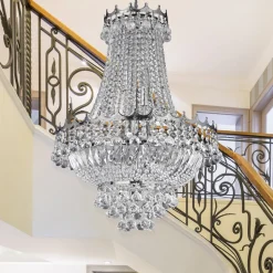 Kristal-kroonluchter Versailles chroom 55 cm