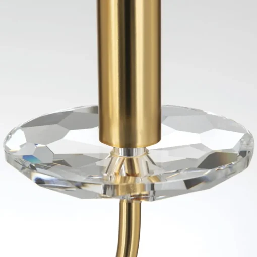 Kroonluchter Ariane, goudkleurig, Ø 50 cm, kristal, 3-lamps.