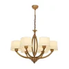 Kroonluchter AV-1876-6ES 6-lamps met kappen
