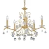 Kroonluchter Carmen II, glas, verguld, 65 cm