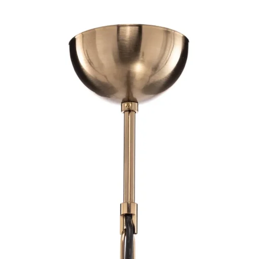 Kroonluchter Castro, antiek messing, 5-lamps