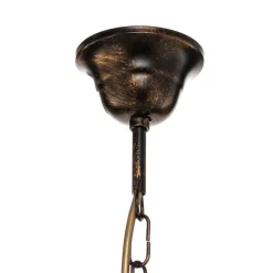 Kroonluchter Collana metaal 6-lamps brons