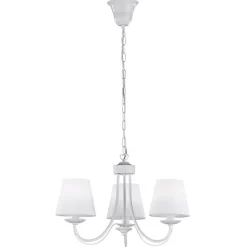 Kroonluchter Cortez, wit, 3-lamps