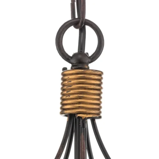 Kroonluchter Fiamma Marrone 5-lamps zonder kappen