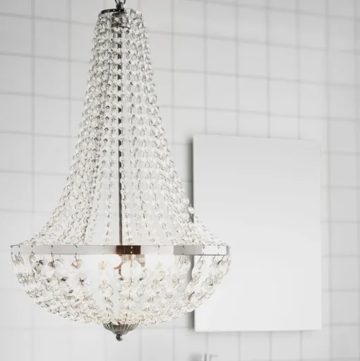 Kroonluchter Gränsö voor de badkamer, Ø 40 cm