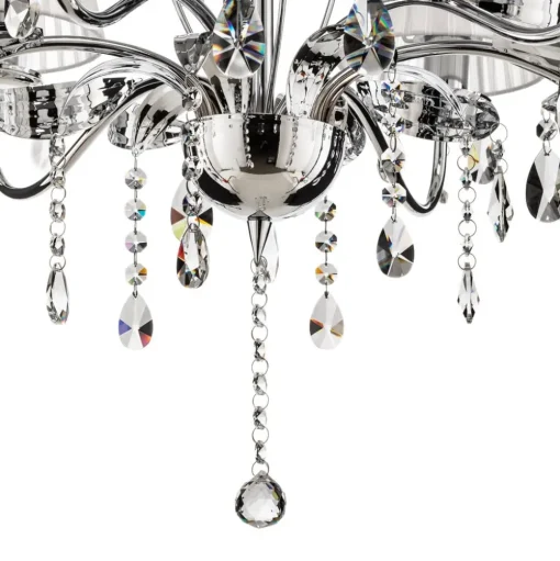 Kroonluchter Jacqueline, 6-lamps, wit