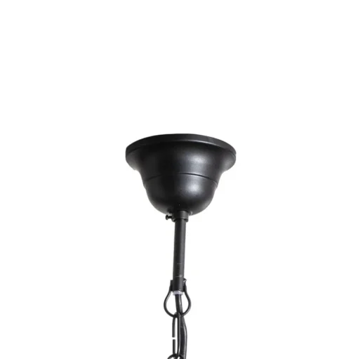 Kroonluchter Jane metaal zwart 5-lamps kristal
