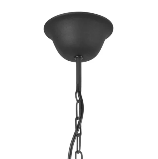 Kroonluchter Kandela, 5-lamps, zwart