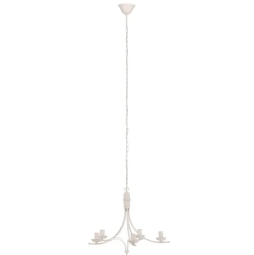 Kroonluchter Kandela, 5-lamps, wit
