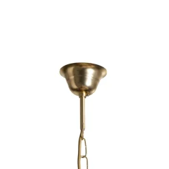 Kroonluchter Karen 8-lamps goud/zwart
