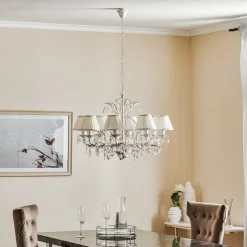 Kroonluchter Karen 8-lamps ivoor