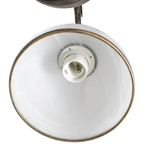 Kroonluchter Korfu, 3-lamps, goudkleurig antiek, Ø 68 cm