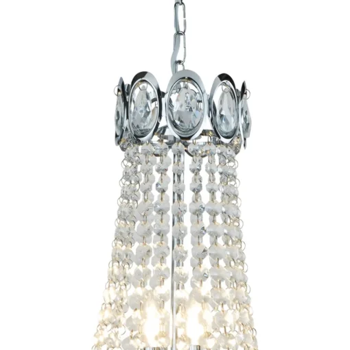 kroonluchter Limoges met glasparel-behanging