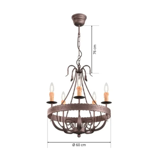 Kroonluchter Loara, 5-lamps