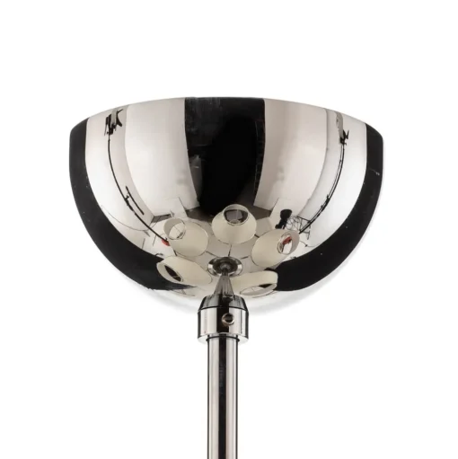 Kroonluchter Londen chroom/crème, 5-lamps