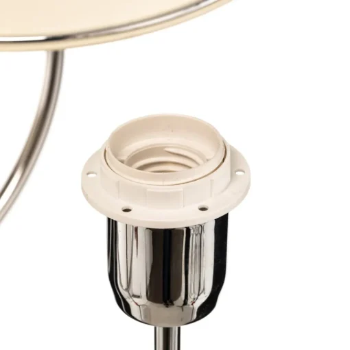 Kroonluchter Londen chroom/crème, 5-lamps