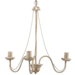 Kroonluchter Malbo 3-lamps in wit
