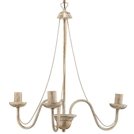 Kroonluchter Malbo 3-lamps in wit
