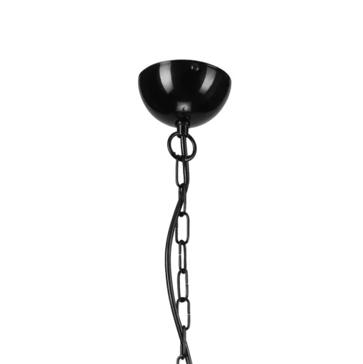 Kroonluchter Malou, 10-lamps, zwart
