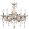 Kroonluchter Marie Therese, bruin, 5-lamps