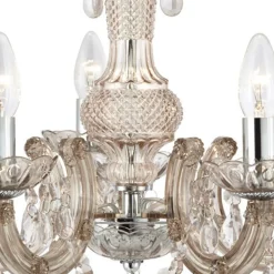Kroonluchter Marie Therese, bruin, 5-lamps