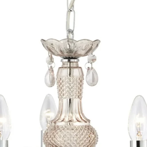 Kroonluchter Marie Therese, bruin, 5-lamps