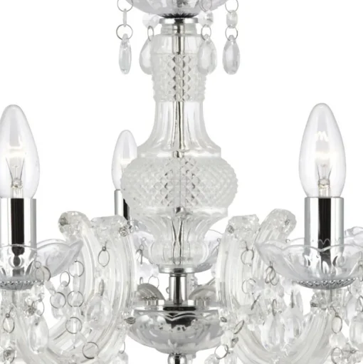 Kroonluchter Marie Therese, helder, 5-lamps