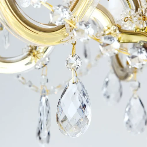 Kroonluchter met ornamenten, 9-lamps