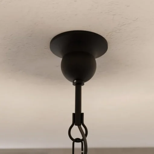 Kroonluchter Midgrad, 5-lamps, bruin