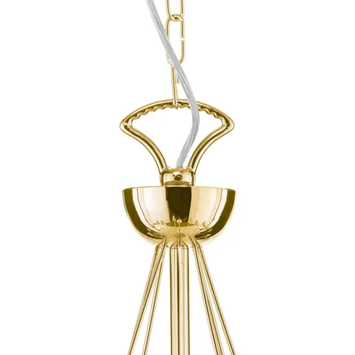 Kroonluchter retro, 16-lichts, goud