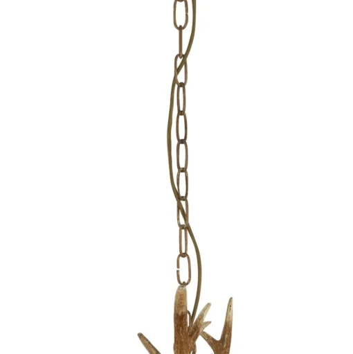 Kroonluchter Stag in geweivorm, 12-lamps