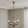 Kroonluchter Teresa met kristallen, 3-lamps