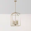 Kroonluchter Till 13256, goudkleurig, metaal, 4-lamps