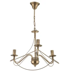 Kroonluchter Tori 3, 3-lamps, goud