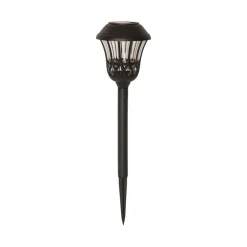 Lace LED grondspies lamp, zwart, hoogte 31 cm, set van 4