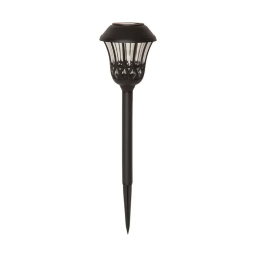 Lace LED grondspies lamp, zwart, hoogte 31 cm, set van 4