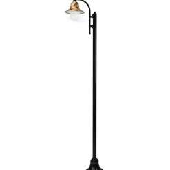 1-lamp lantaarnpaal Toscane 240 cm, zwart